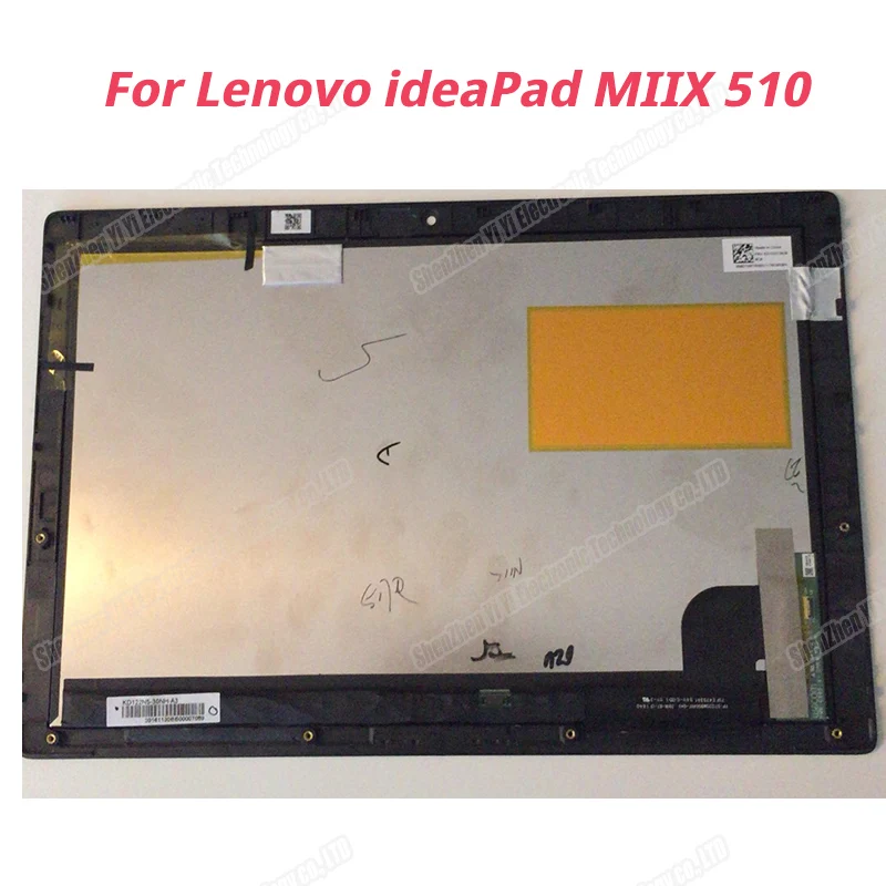 12''LED ЖК-экран сенсорный дигитайзер в сборе для lenovo ideaPad MIIX510-12 серии miix 510-12 с рамкой