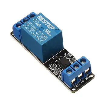 

BESTEP 1 Channel 3.3V Low Level Trigger Relay Module SMD Optocoupler Isolation Terminal For Arduino