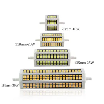 

10W 15W 25W 30W AC 220V R7S High Brightness 5730 SMD LED Bulb Light Lamp Tube Corn Bulbs Chandelier For Home Lighting