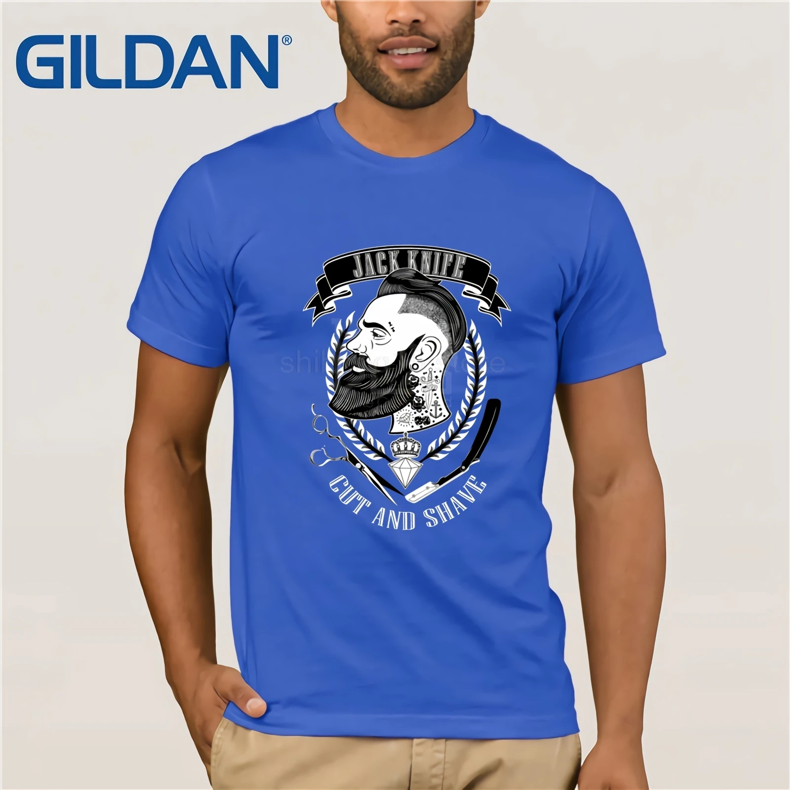 Футболка и футболка Классическая футболка в стиле хип-хоп хлопковая простая одежда - Цвет: blue