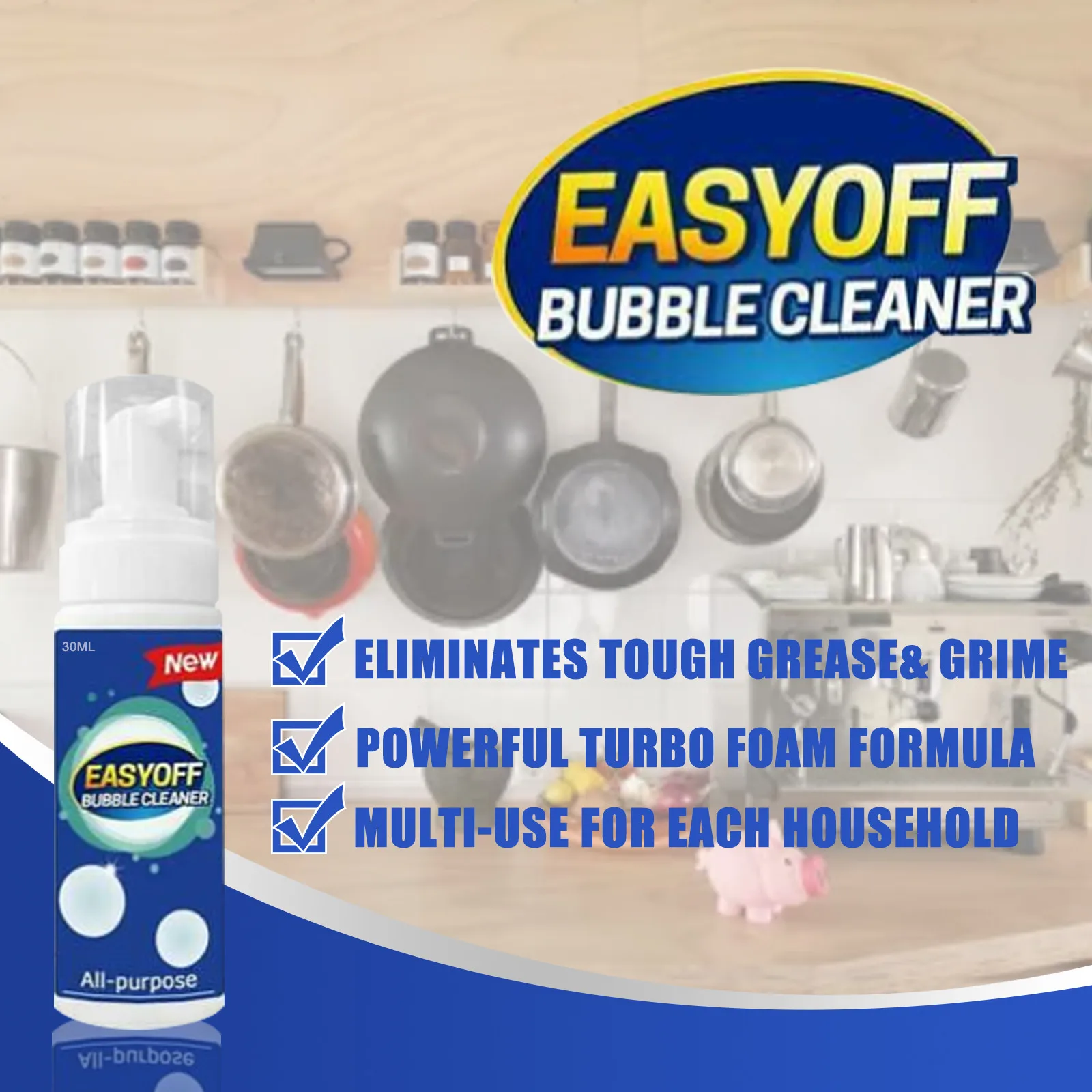 70ML Fabric Cleaning Spray Multifunctional Cleaner Clothes Easyoff Kitchen Decontamination Powder Oil Stain | Дом и сад