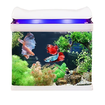 

Miniature USB Self-cleaning Small Fish Tank Small Ecological Water-free Household Integrated Fish Tank Aquarium Fish Aquarium