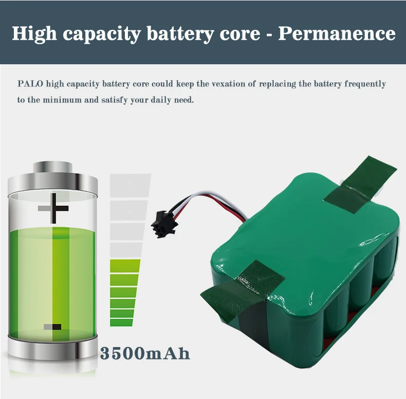 14,4 V ni-mh 3500 mAh робот аккумуляторная батарея высококачественные Аккумуляторы для KV8/510B/S350 CleannaXR210 серии и т. Д