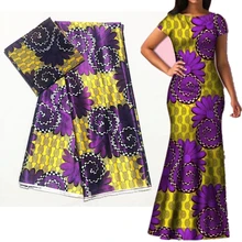 Красивая Анкара ткань Африканская шелковая ткань принты шелковый атлас африканская нигерийская кружевная ткань для ткани Материалы дизайн