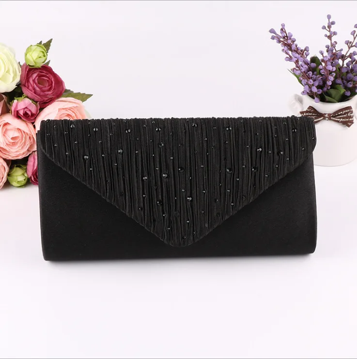 Роскошная женская сумка на цепочке, качественная Высококачественная сумка через плечо, сумочка, аксессуары к вечернему платью и стильная сумка - Цвет: Черный