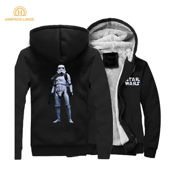 

Star Wars Men Thick Winter Fleece Warm Jacket Imperial Coat Stormtrooper Hoodie Coats Sweatshirts Outwear Sportswear Jackets