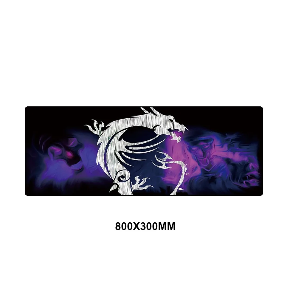800x300mm XXL Dragon Desktop Pad Gaming Mousepad Large Mouse Pad Keyboard Computer Mouse Pad with Locking Edge Gaming Mouse Mat - Цвет: 300x800x2mm
