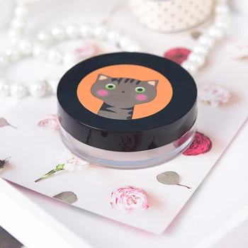 

1pcs Empty Loose Powder Jar Cosmetic Powder Packing Container Powder Makeup Cute Cartoon Design Ranom Send
