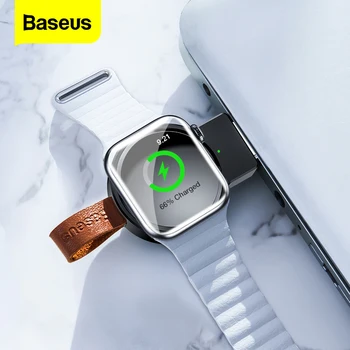 

Baseus Qi Wireless Charging Pad For Apple Watch 4 3 2 1 Fast Magnetic Wireless Charger For i Watch Series Wireless USB Charger