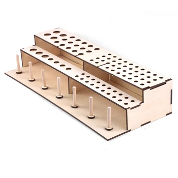 

DIY Wooden Paint Bottles Storage Rack Holder Modular Master Paint Box Organizer Drawing Storage Tool Supplies Collapsible