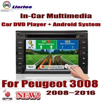 

Auto DVD Player GPS Navigation For Peugeot 3008 2008-2016 Car Android Multimedia System HD Screen Radio Stereo Head Unit
