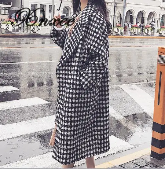 

Xnxee New Autumn and Winter Wool Coat Long Wool Coat