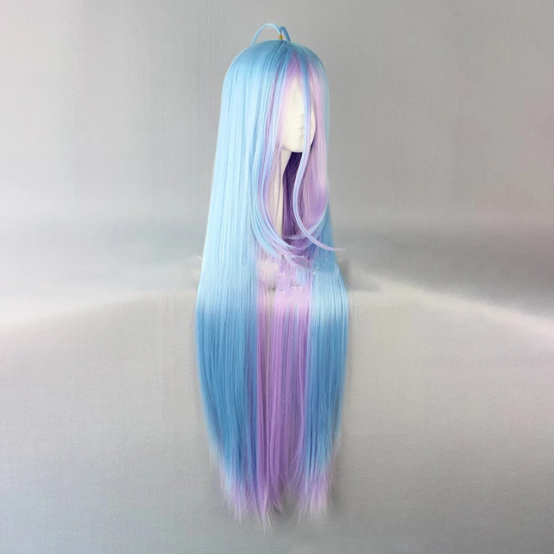 HAIRJOY синтетические волосы Широ из Нет игры нет жизни синий фиолетовый смешанные длинные прямые косплей парик