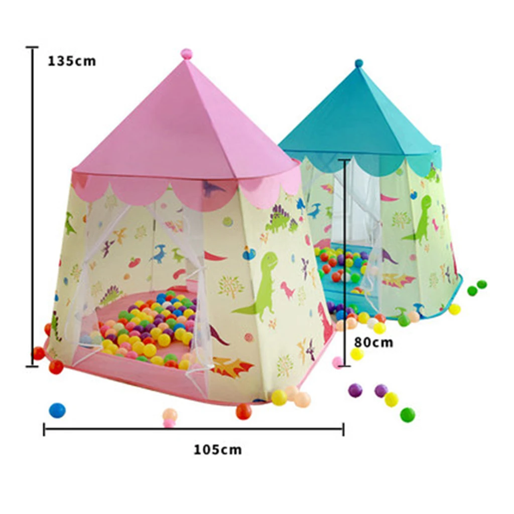 Kids Tent Ball Pool Tipi Tent Infant Children Games Play Tent House Teepee Ballenbak Fun Funny Playhouse Room Pink / Blue