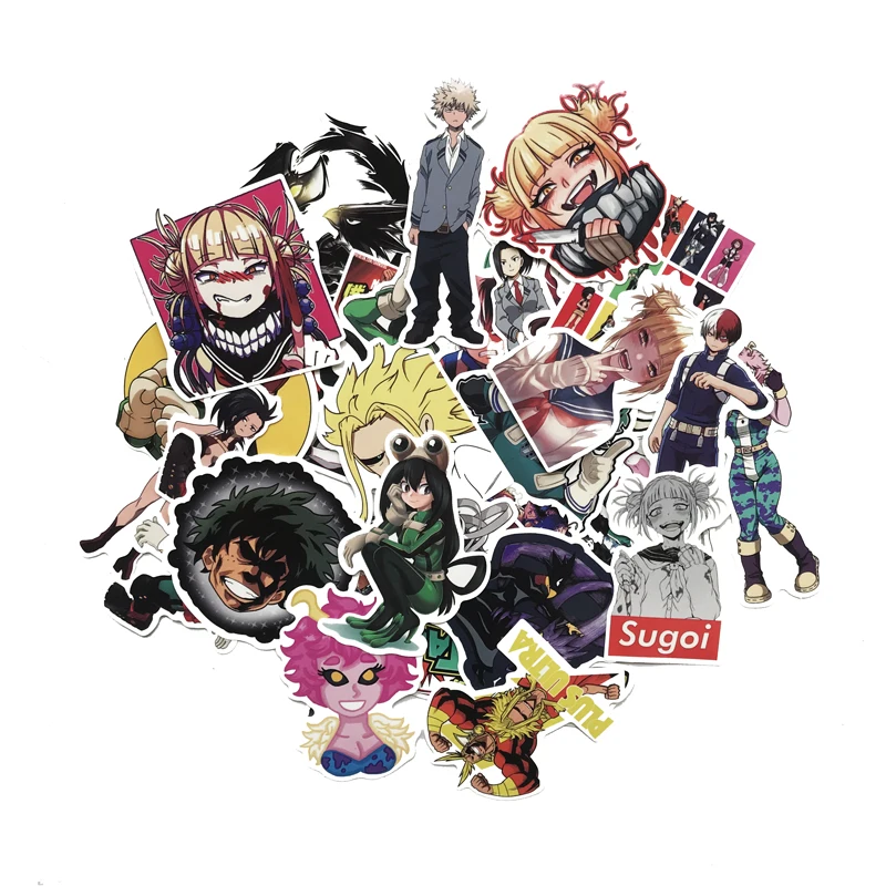 70 шт. наклейки на чемодан My Hero academic для ноутбука скейтборд Izuku Midoriya All Might Boku no Academy