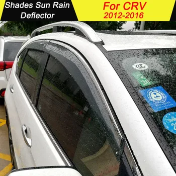

For Honda CRV 2012 2013 2014 2015 2016 Plastic Window Visor Vent Shades Sun Rain Deflector Guard Auto Accessories 4PCS/SET