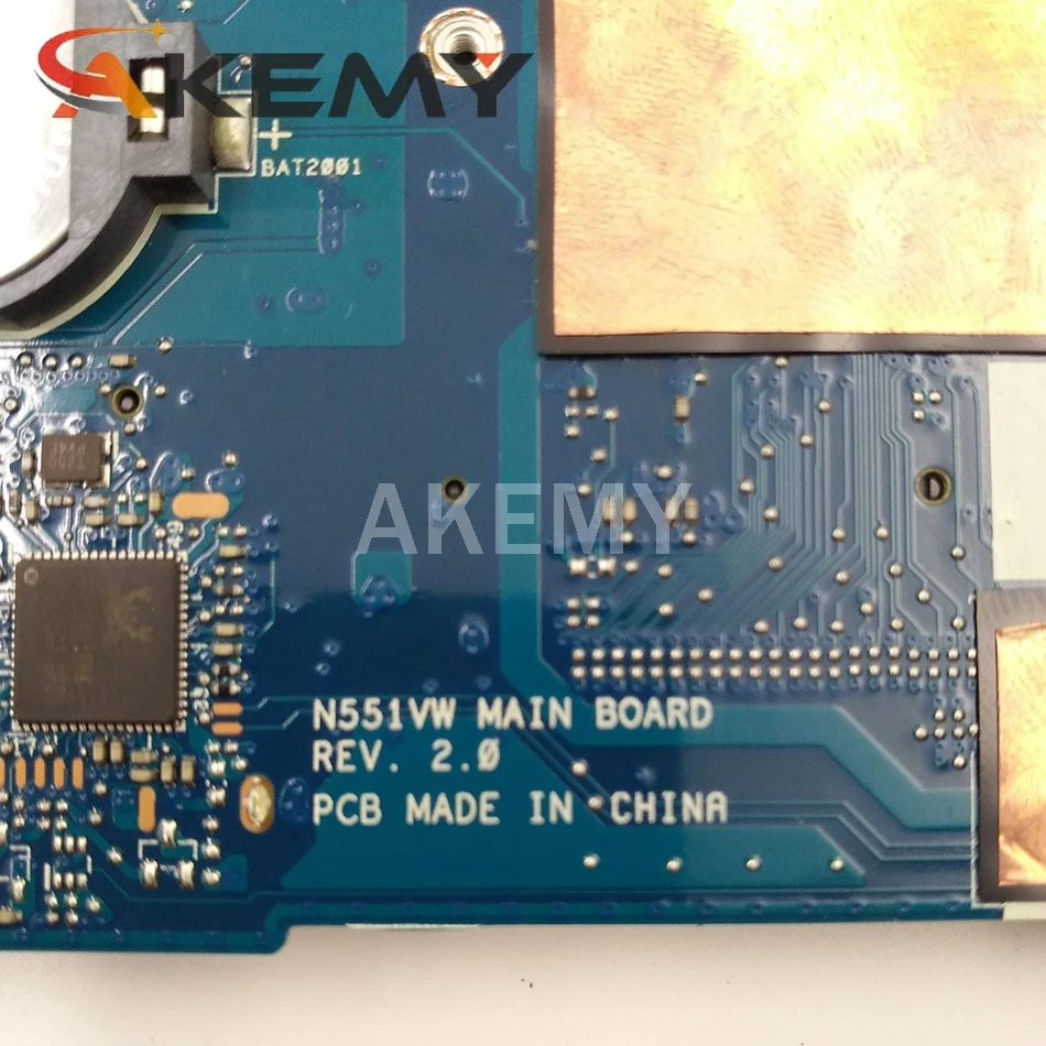 Akemy N551VW материнская плата для ноутбука ASUS ROG N551V G551V G551VW FX51V FX51VW оригинальная HM170 I7