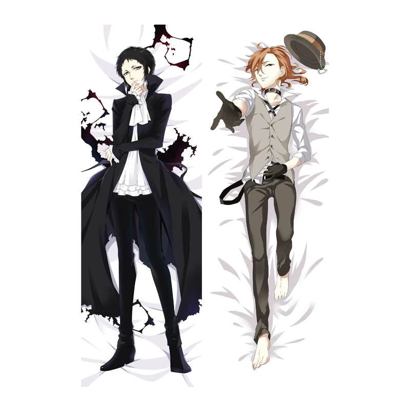 Anime Bungo Stray Dogs Dakimakura Cover Nakajima Atsushi Dazai Osamu