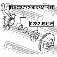 Подшипник ступ.RENAULT LOGAN I 04-07 пер.+ABS FEBEST DAC37720037M-KIT