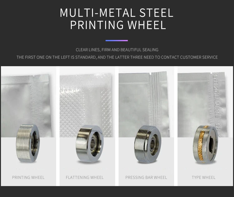 FR-900 FR-1000 Sealing Wheels Flat/Check/Strip Driven Wheel Continuous Sealing Machine Spare Parts