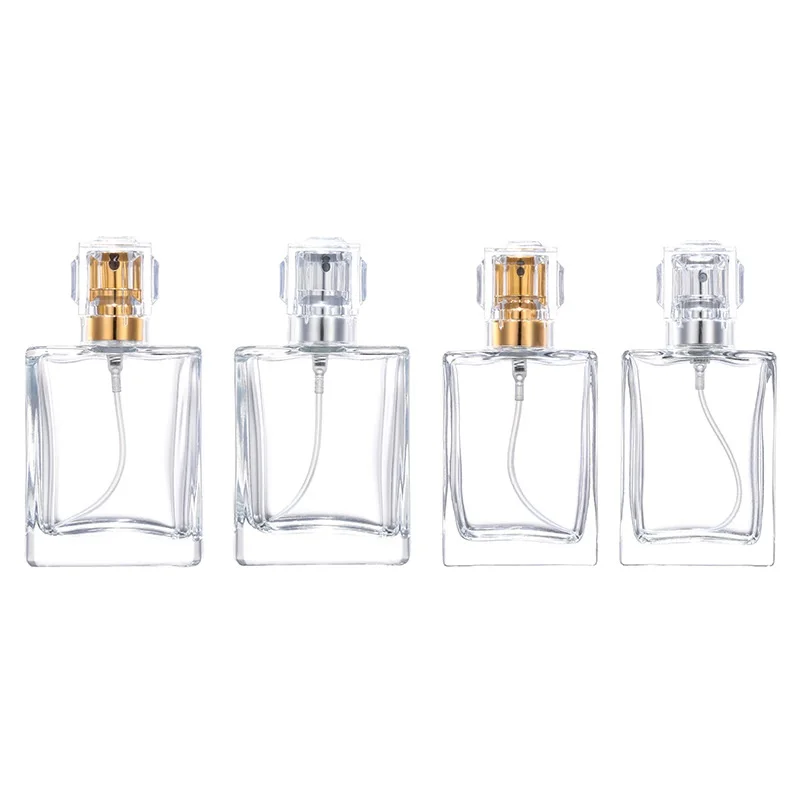 

Empty Bottle Perfume Spray Pump Cosmetic Container Glass Toner Vials Transparent Dispenser Atomizer 30/50/100ml Perfume Bottles