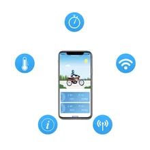 2 шт./компл. 3V мотоциклов шины Давление монитор Беспроводной 100-130kpa Водонепроницаемый из АБС-пластика