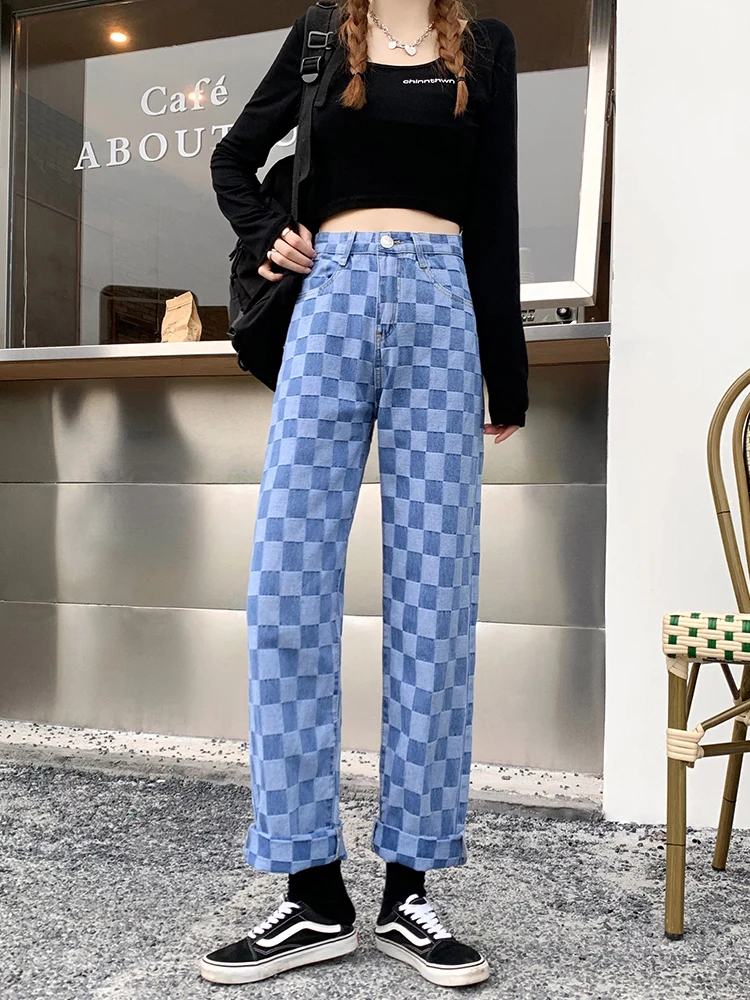 High Waist Wide Leg Pants Women Hip Hop 