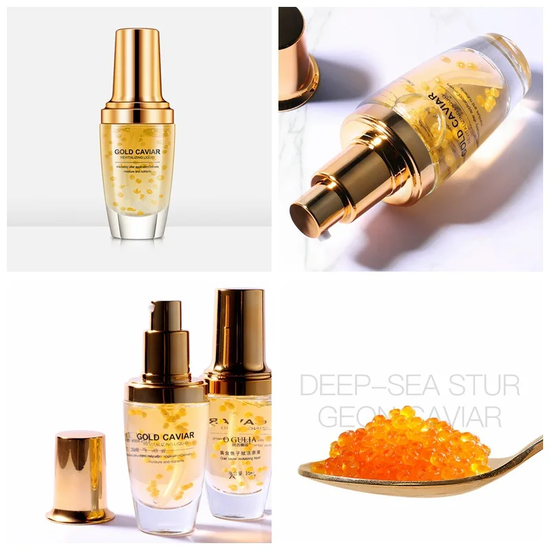 

Gold Caviar Face Serum Moisturizer hydrating Essence Cream Whitening Day Creams Anti Aging Anti Wrinkle Firming lift Skin Care A