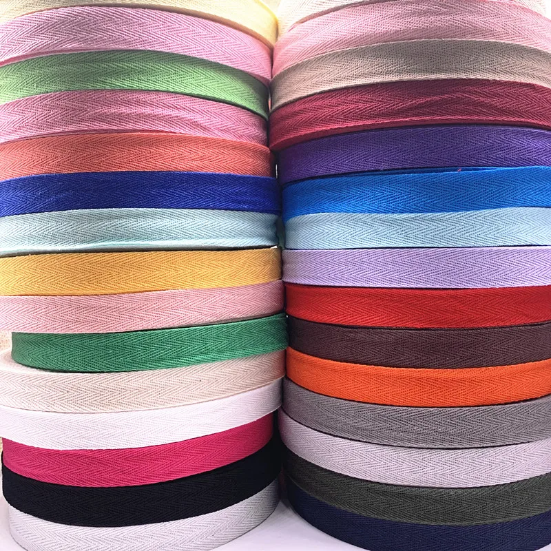 3yards 10mm 20mm 100% Cotton Ribbon Hserringbone Ribbon Hair Bow Party ...