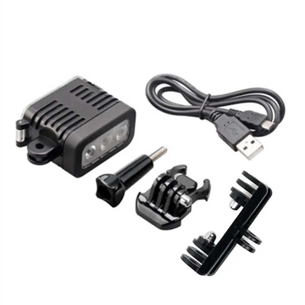para Gopro Hero 11 10 987654 Sjcam Sj5000 Sj8 Xiaomi yi Mijia Akaso Câmera Fotografia Subaquática Lâmpada Luz Lanterna Mergulho - Image 4