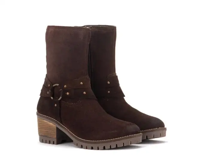 

Women Ankle Boots Mid Heels Lace Up Shoes Woman Chaussure Zapatos Mujer Gladiator Platform Vintage PU Leather Booties TW097