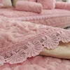 Non-slip Thick Cushion European Custom Plush Sofa Cover Lase Couch Cover Pillowcase Solid Color 3