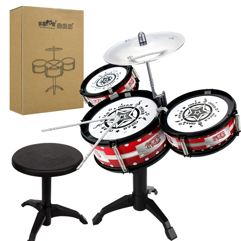 Simulation Drum Set Junior Drums Kit Jazz Drums Percussion Musical Instrument Wisdom Development Toys Children Kid Gifts musical instrument,music toys,early education toys,educational toys