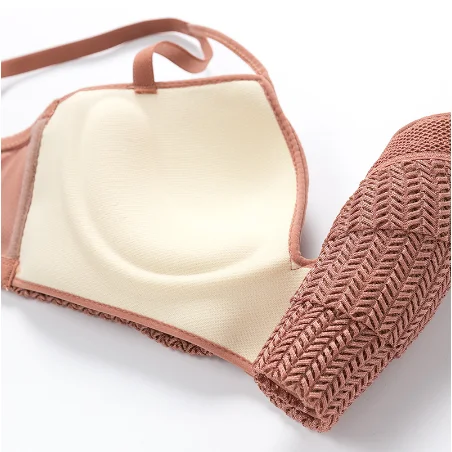 Новинка Модный женский бюстгальтер с ресницами без косточек вырезами