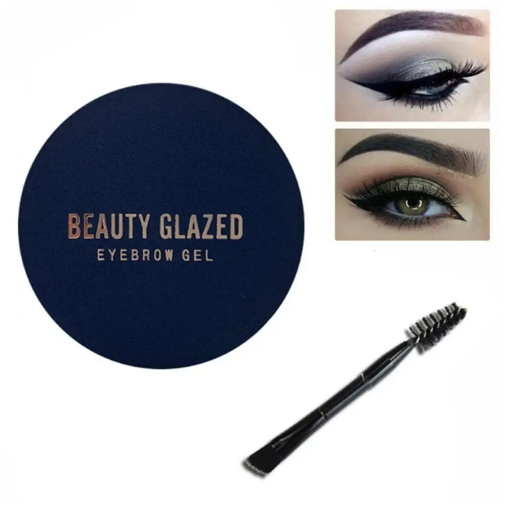 

BEAUTY GLAZED Makeup Waterproof Makeup Eyebrow Cream 5 Colors Optional Brush Head Eyebrow Mascara with Eyebrow Brush