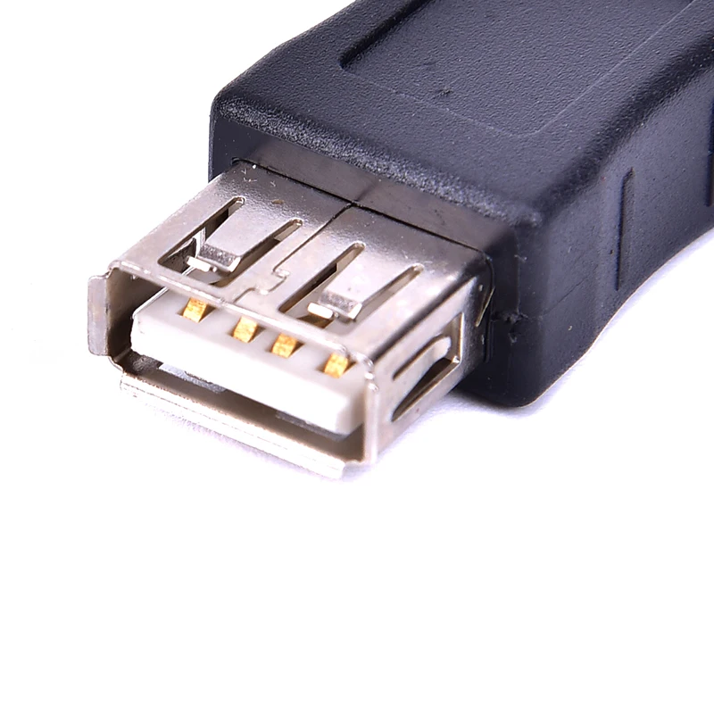 Черный USB 2,0 Тип A Женский к Micro USB B Женский адаптер переходник USB 2,0 к Micro USB разъем