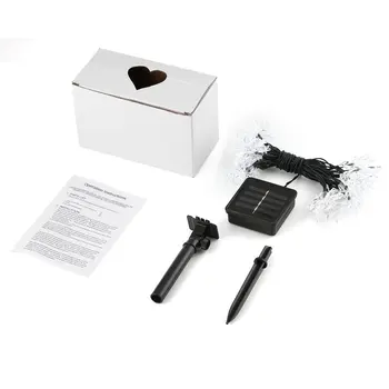 

Waterproof Solar Garden Decoration String Lights 20 LEDs Snowflake Fairy String Light for Outdoor Halloween Party Christmas