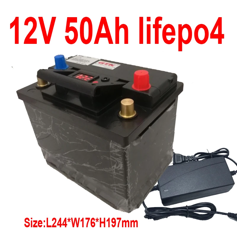 Литиевый аккумулятор GTK 12 8 В 50 Ач семейная батарея яркий цикл для гольф-мобиля