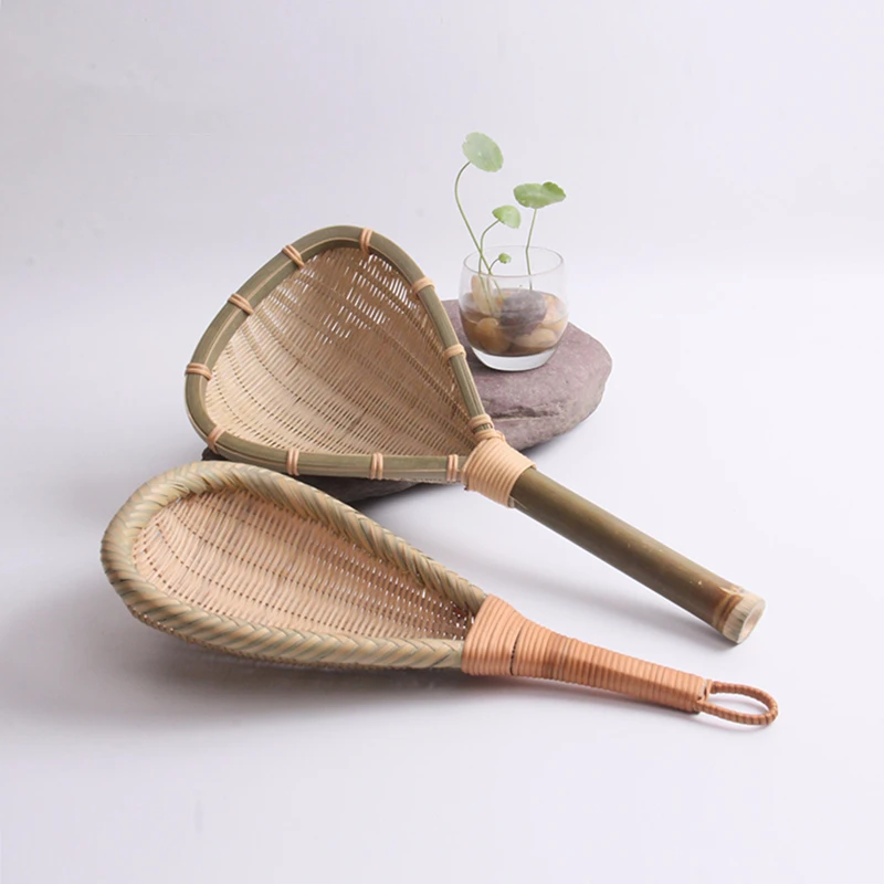 

handmade bamboo Colander Fruit Vegetable Washing Basket Strainer Multipurpose Durable With Handle Household Kitchen Tool