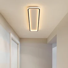 Moderna lampada da soffitto a Led rettangolare semplice per soggiorno sala da pranzo cucina camera da letto corridoio telecomando lampadario luce
