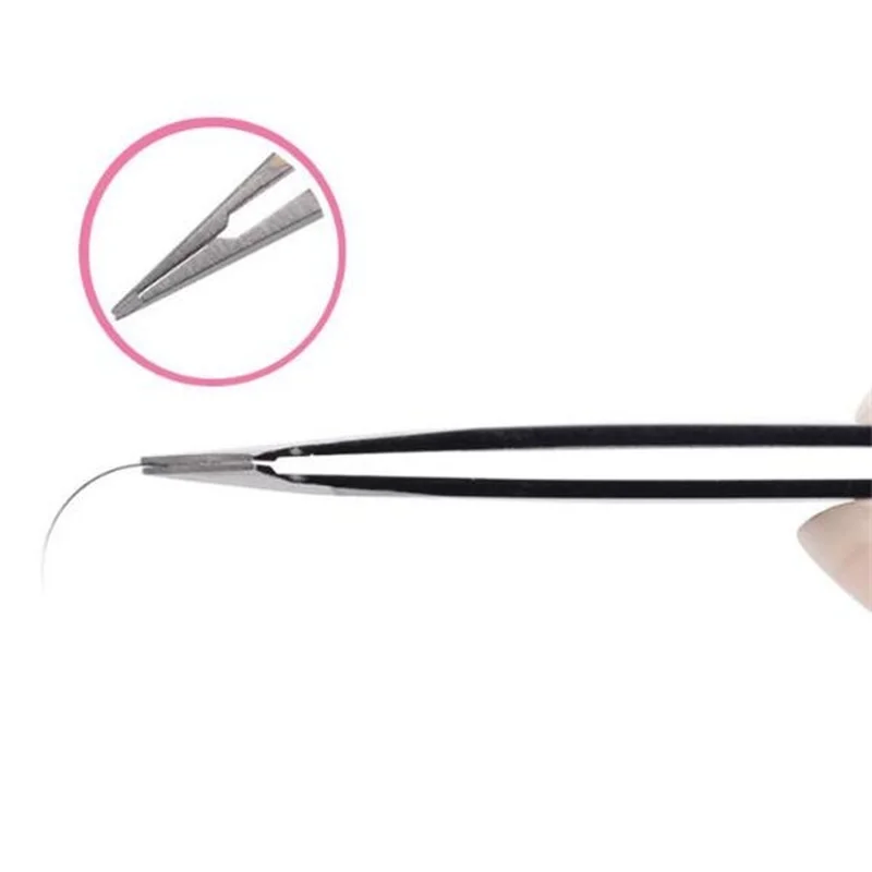 4Pcs Stainless Steel Eyebrow Tweezers Set for Facial / Ingrown Hair Splint Hair Removal Eyebrow Plucker with Travel Case Tools