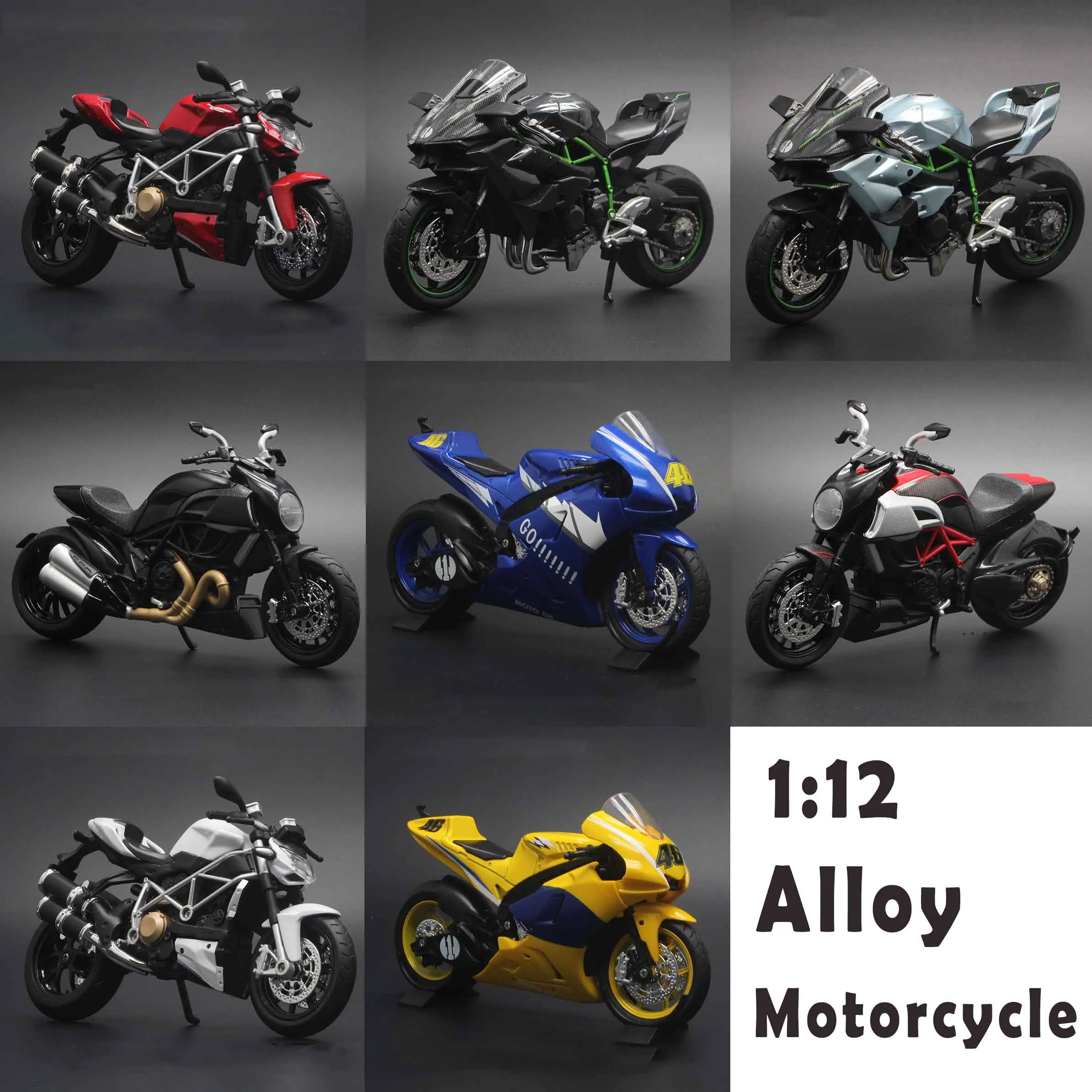 1:12 KTM Ducati Kawasaki Yamaha игрушка для мотоцикла литой Сплав моделирование 690 Duke модель