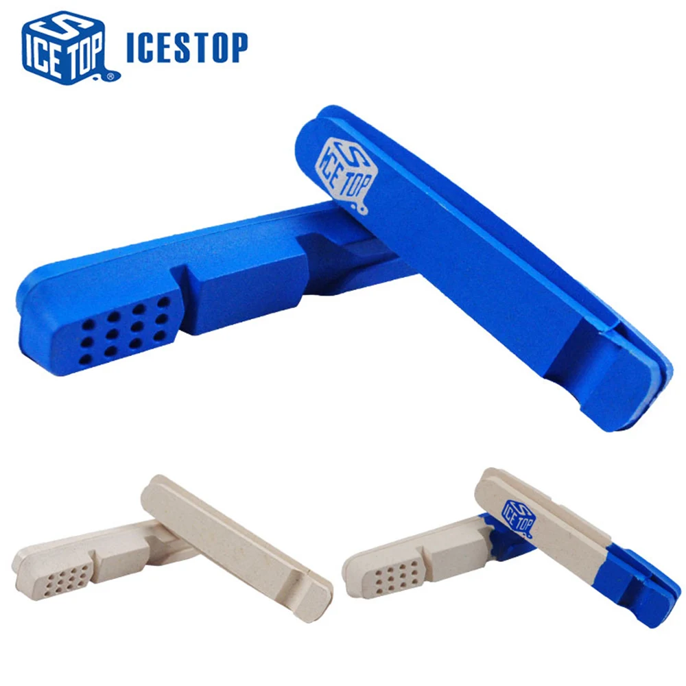 2 пары, ICESTOP, тормозные колодки для шоссейного велосипеда, 55 мм, Minivelo, гоночный велосипед высокого уровня, для соревнований, замена V тормозных колодок для легкосплавных дисков