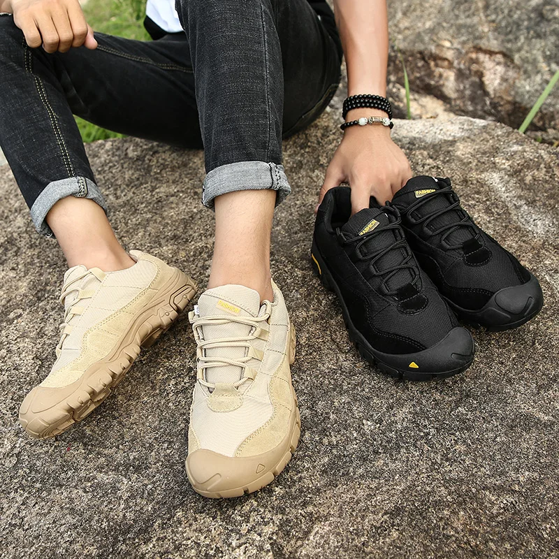 Cow Suede Leather Outdoor Breathable Male Sneakers Shoes running sneakers casual shoes sports shoes casual sneakers fashion sneakers leather shoes For Men Adult Non-Slip Casual Desert Tactical Autumn Patchwork Footwear