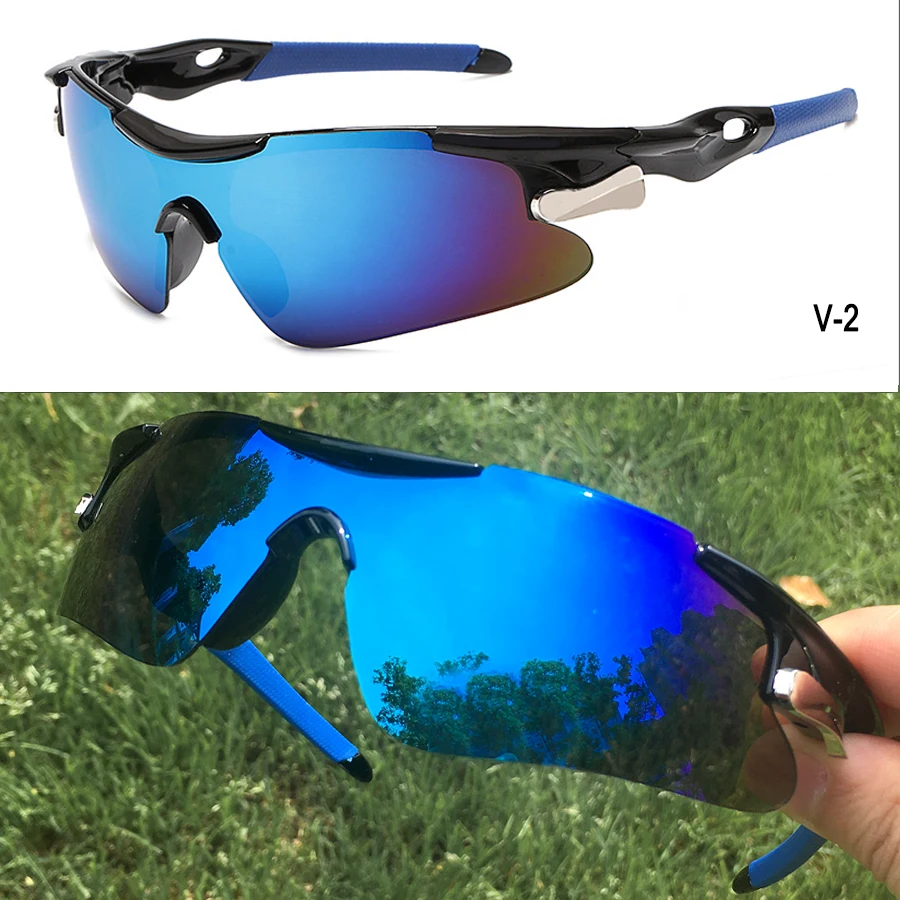 2021 New Outdoor Sport Cycling Eyewear Mountain Bike Bicycle Glasses UV400 Men Women Sports Sunglasses Hiking Running Windproof