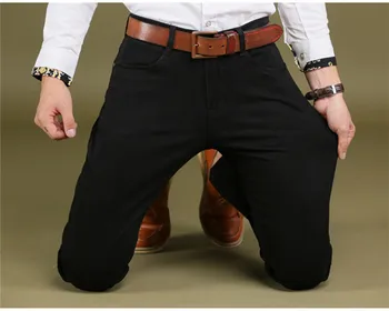 

2020 new new high-stretch elastic fabric men's casual pants slim version pocket increase