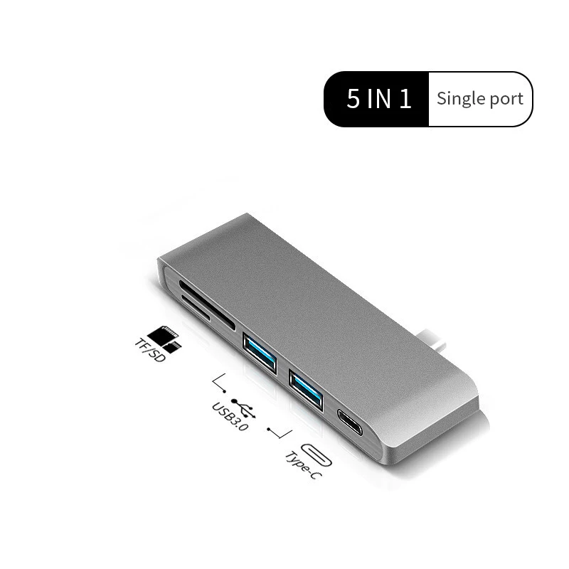 Usb-хаб C концентратор для MacBook Pro Аксессуары USB-C-Мульти USB 3,0 HDMI адаптер док-станция Тип C 3,0 сплиттер 3 порта type C концентратор - Цвет: Фиолетовый