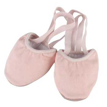 

1 Pair Women Soft Art Dance Training Solid Ballroom Gift Accessories Rhythmic Ballet Shoes Half Socks Gymnastics Fitness Elastic