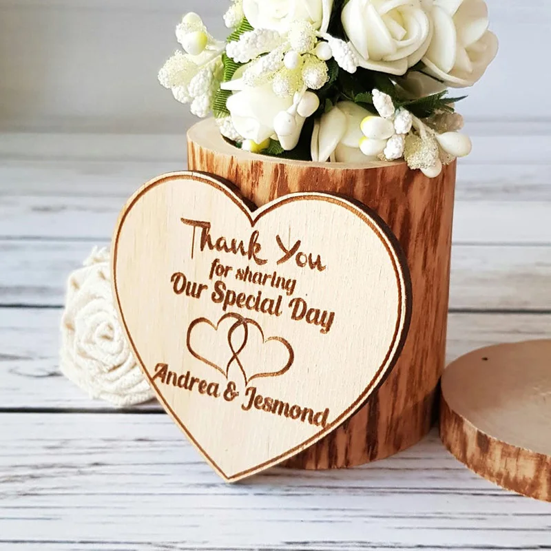  Rustic Wood Save the date magnets Rustic Wedding Invitation Wedding Souvenirs Decoration Personaliz - 4000145470323