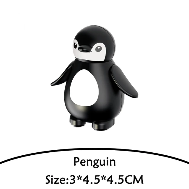 Brick Animal Spelling Building Blocks New Animal Cartoons Sea Flamingo Compatible With Brick Toy For Children Christmas Gift penguin